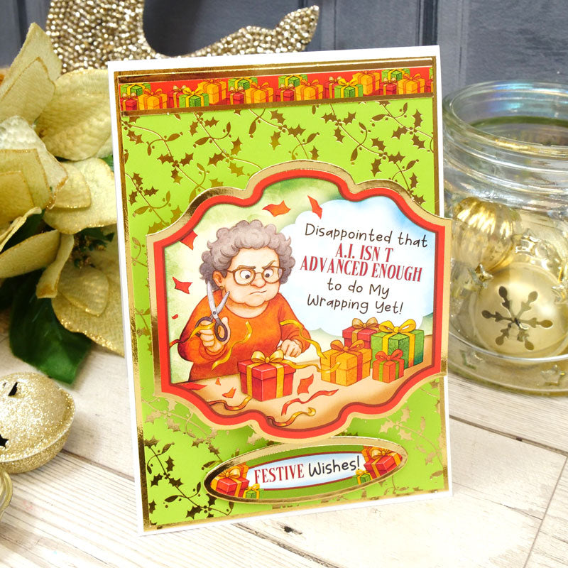 Christmas Crackers Topper Sheet - Sent with Love