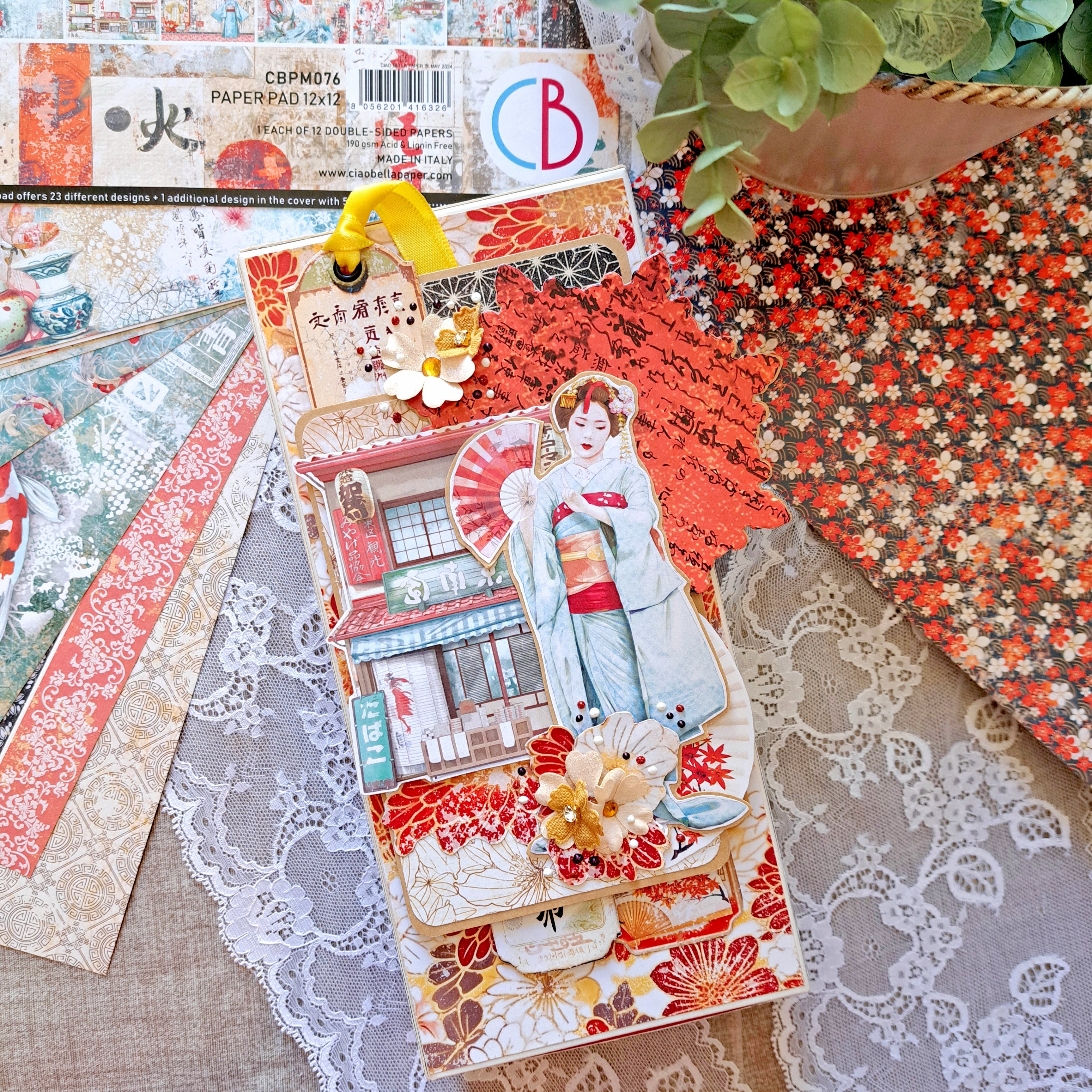 Land Of The Rising Sun Patterns Pad 12"x12" 8/Pkg