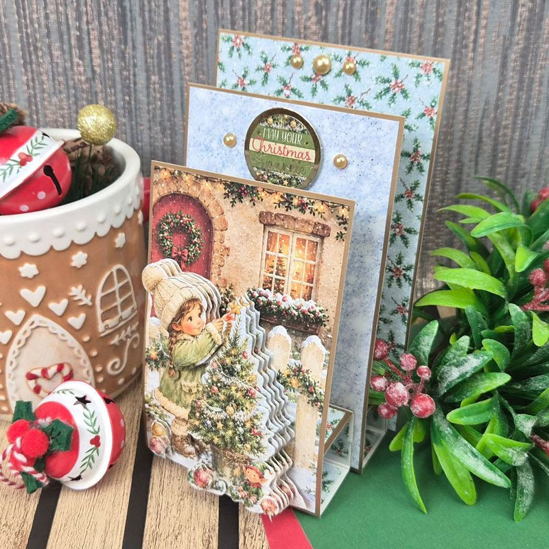 Brilliant Backgrounds - It's Beginning to Look a Lot Like Christmas 8" x 8" Paper Pad