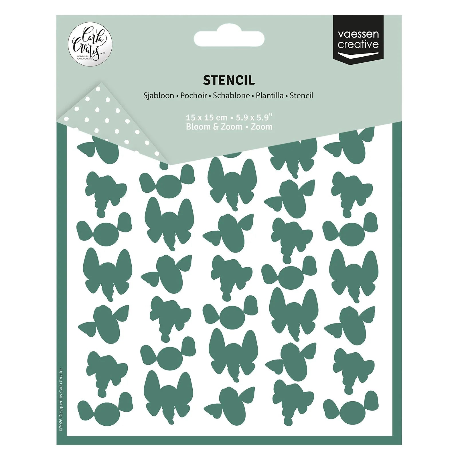 Vaessen Creative • Stencil by Carla Creates Bloom 5.9x5.9"