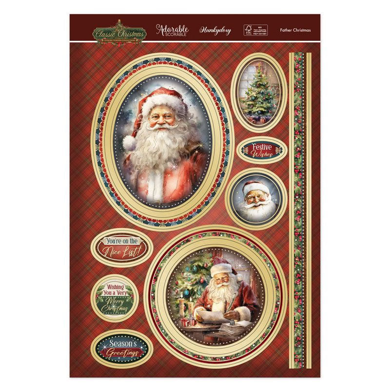 Father Christmas Luxury Topper Set