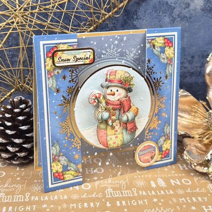 Delightful Patchwork Pals at Christmas Decoupage Card Kit