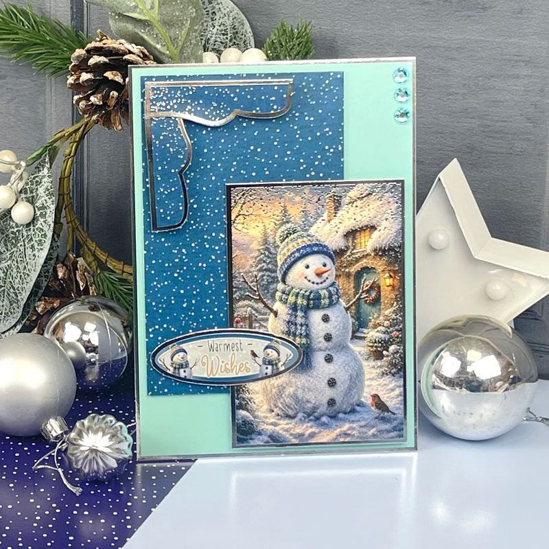 Christmas Centre-Stepper Cards - Stunning Silver