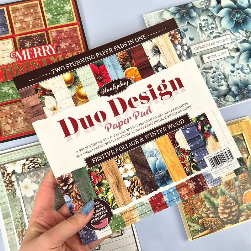 Duo Design Paper Pads - Festive Foliage & Winter Wood