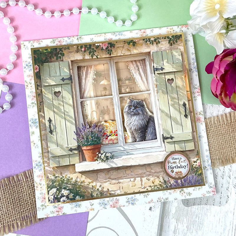 British Shorthair & Blue Persian Decoupage Topper Sheet