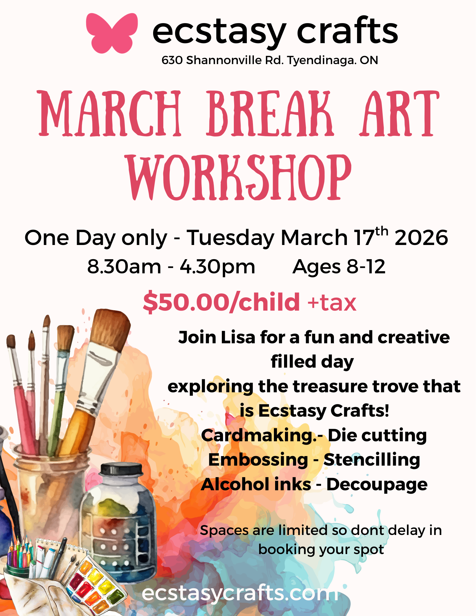 March Break Art Workshop: In-Store