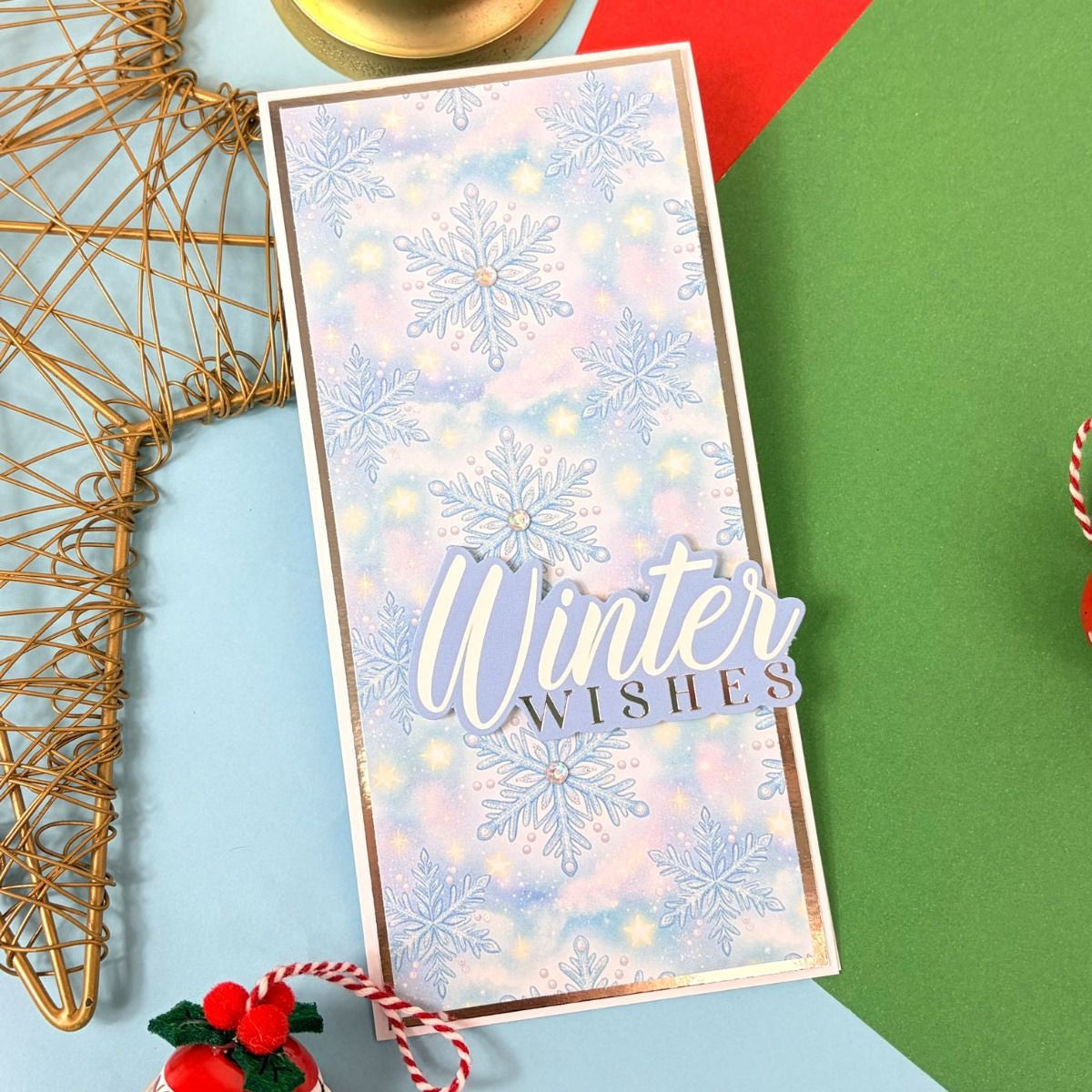 Hunkydory Essential Selection Paper Pad - Pastel Snowflakes