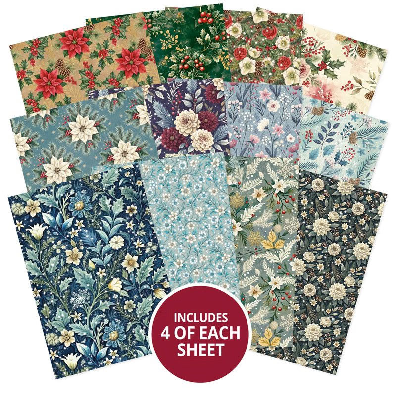 Hunkydory Essential Selection Paper Pad - Winter Foliage