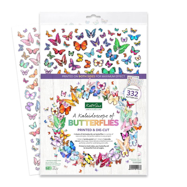 Die Cut Decoupage - A Kaleidoscope of Butterflies (2 Pack)