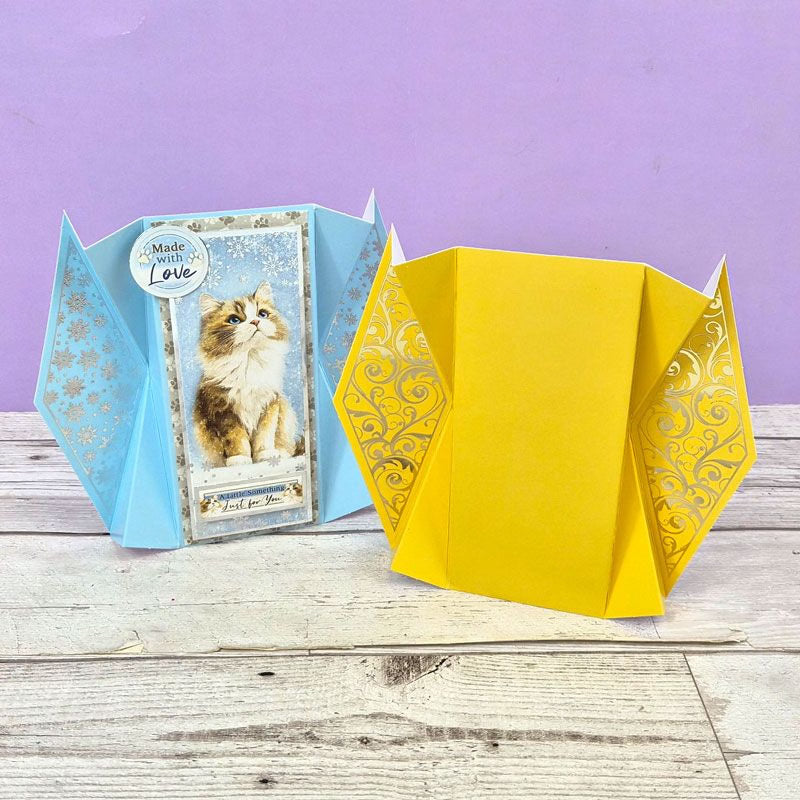 Festive Foiled Fan Card Blanks