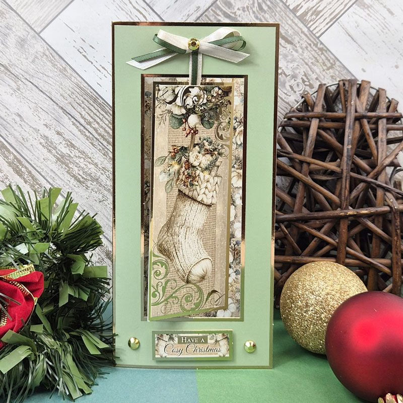 DL Foiled Aperture Card Blanks - Festive Edition