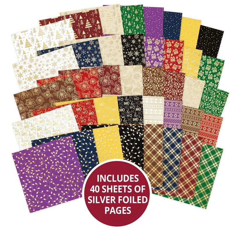 Festive Fancy Foiled Paper Pads - Rich Gold