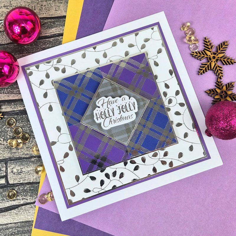 Festive Fancy Foiled Paper Pads - Stunning Silver