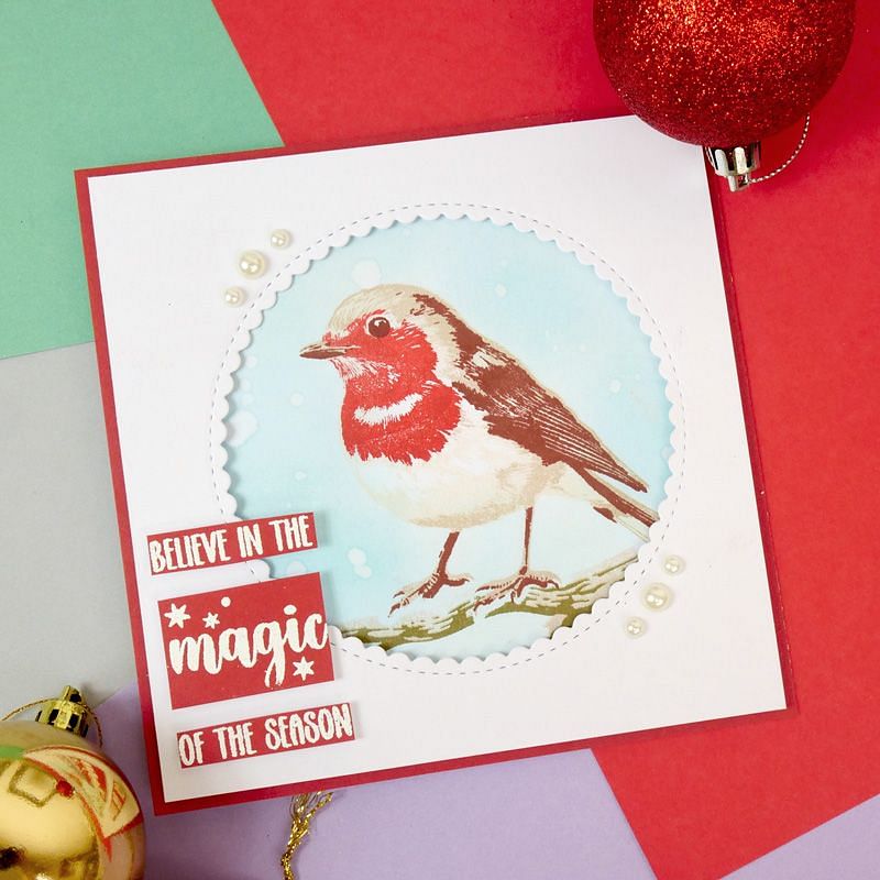For the Love of Stamps - Layering Red Robin