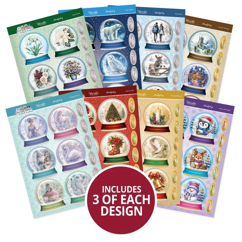 A White Christmas Snow Globe Toppers