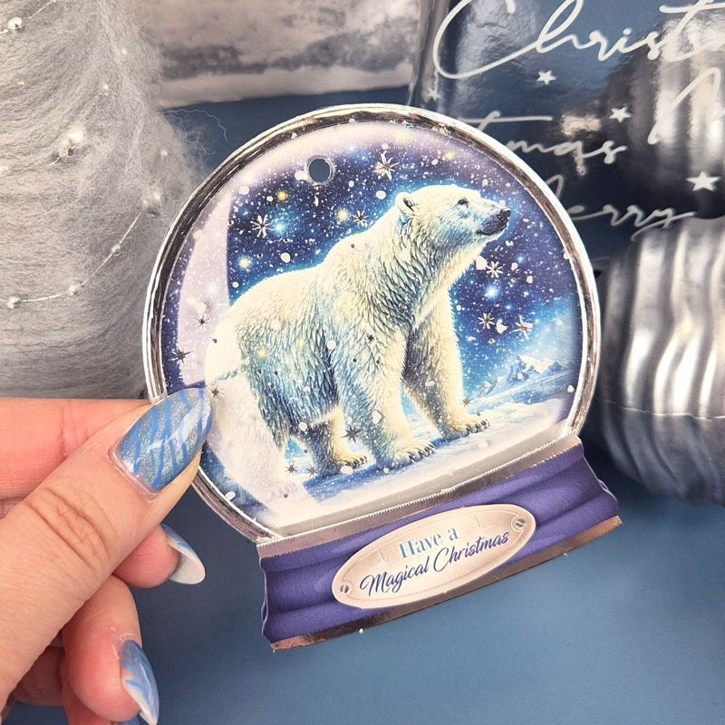 A White Christmas Snow Globe Toppers