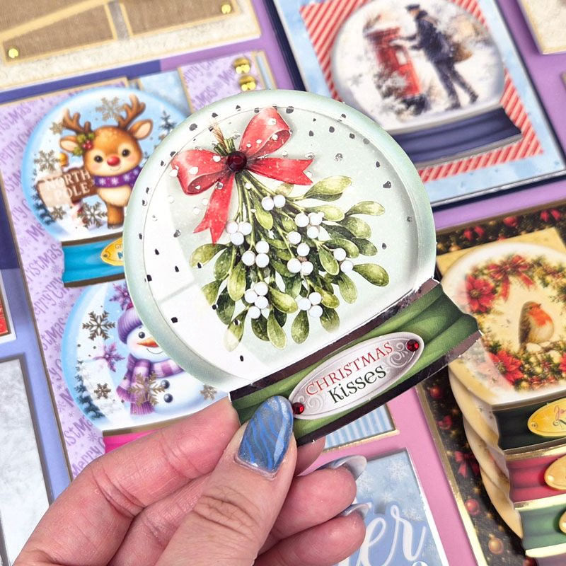 A White Christmas Snow Globe Toppers