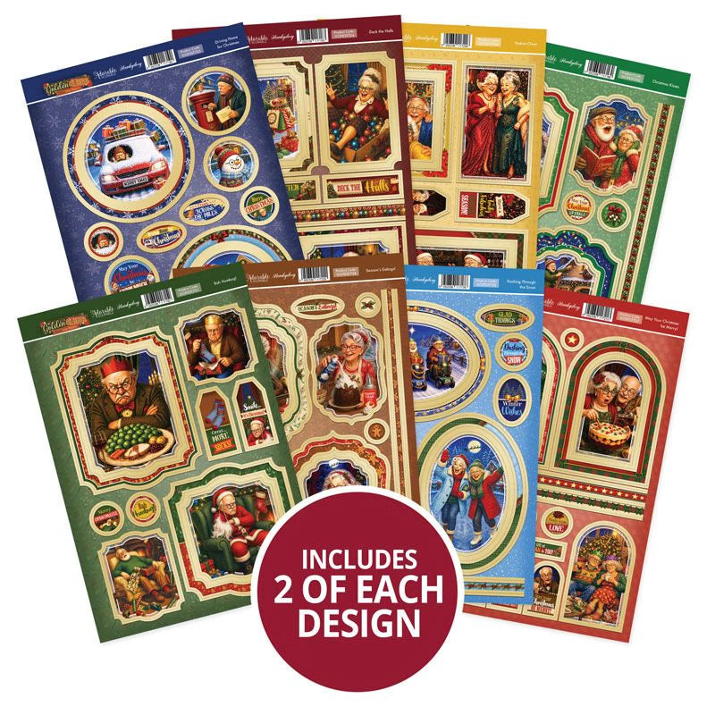 Golden Oldies - Festive Senior Moments Luxury Card Toppers Kit