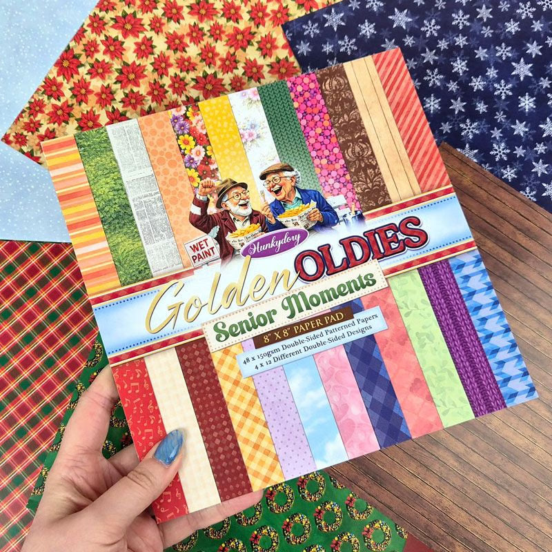 Golden Oldies - Festive Senior Moments 8" x 8" Paper Pad