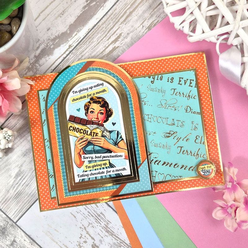 Here Come the Girls Foiled Edge-to-Edge Cardstock