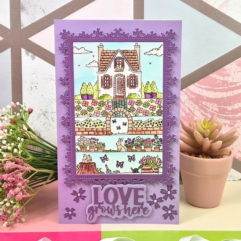 Moonstone Dies - Dainty Floral Frame