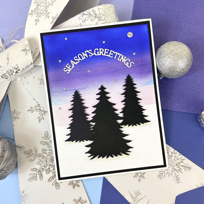 Moonstone Dies - Evergreen Trees Nesting Dies