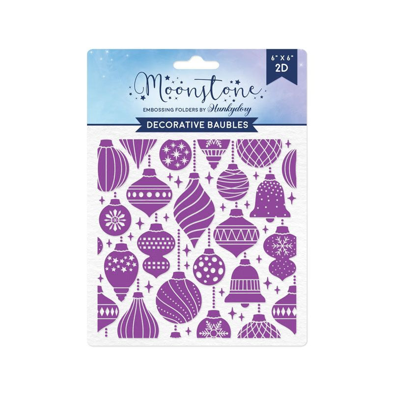 Moonstone Embossing Folders - Decorative Baubles