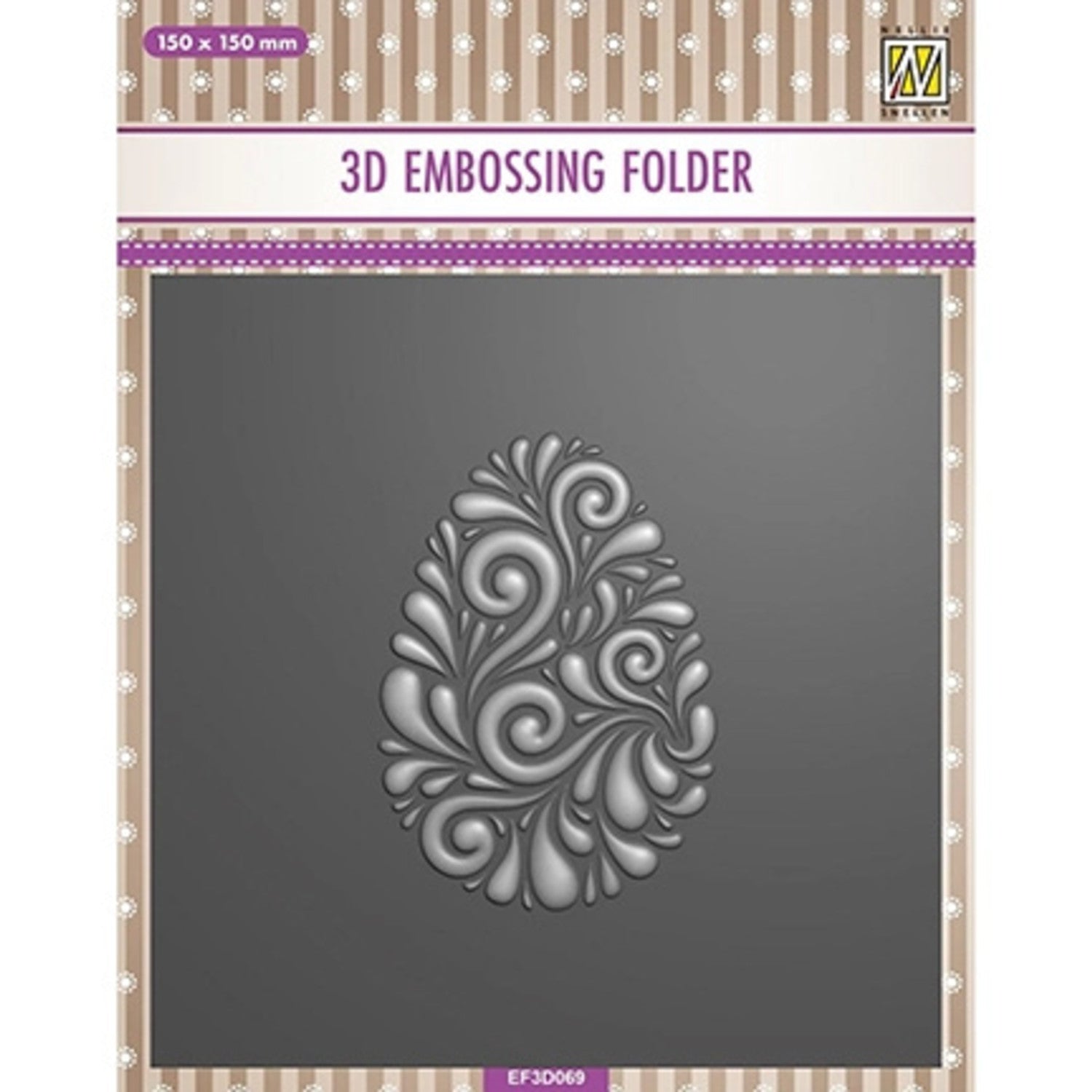 Nellie Snellen • 3D Embossing Folder Doodle Egg
