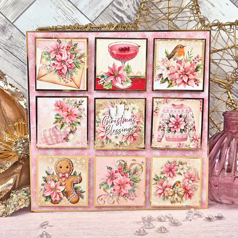 Premium Paper Pads - Joyful Poinsettias