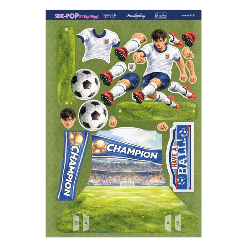 Side-Pop Stepper Card - Have a Ball!