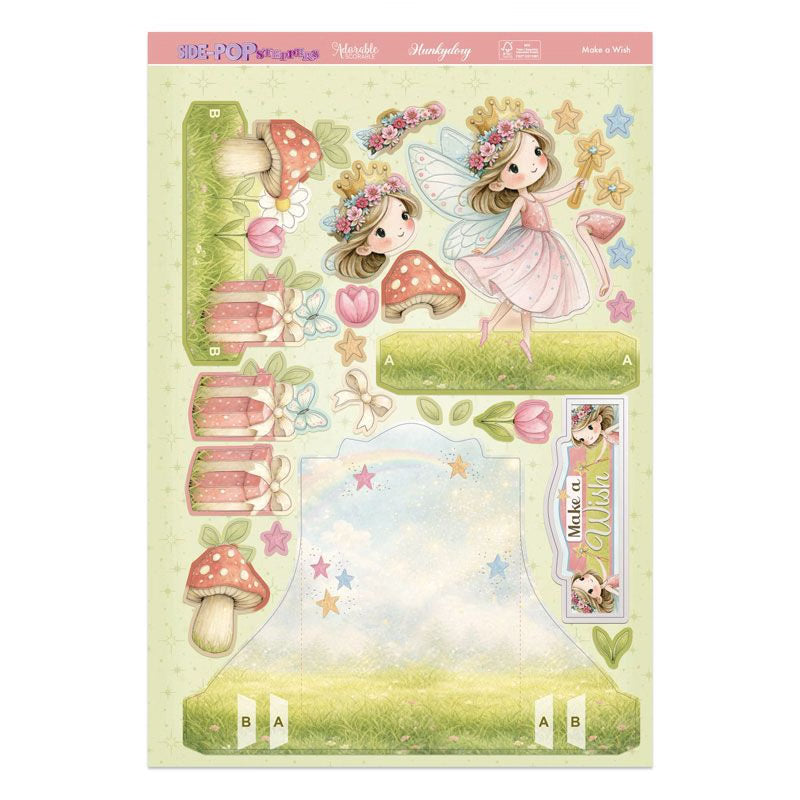 Side-Pop Stepper Card - Make a Wish