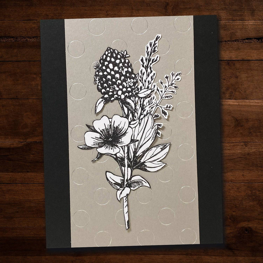 Sketchy Floral - Hello 4x6" Clear Stamp Set 19075
