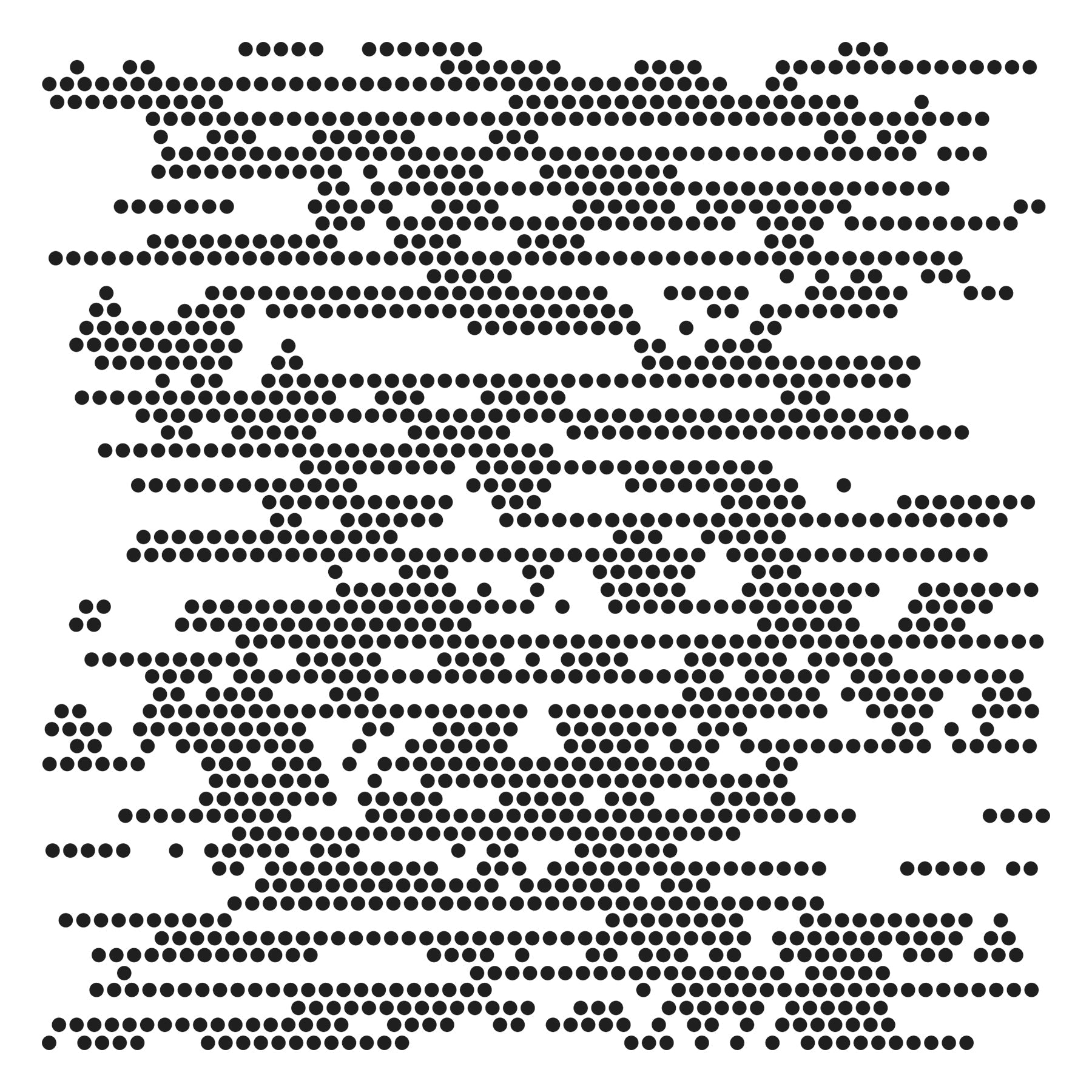 The Crafters Workshop 6x6 Stencil Dots Everywhere