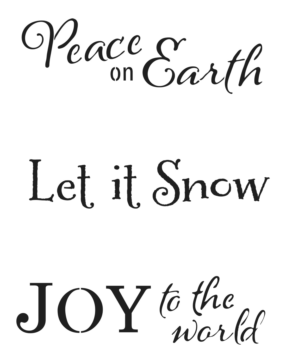 The Crafters Workshop Slimline Layered Holiday Words