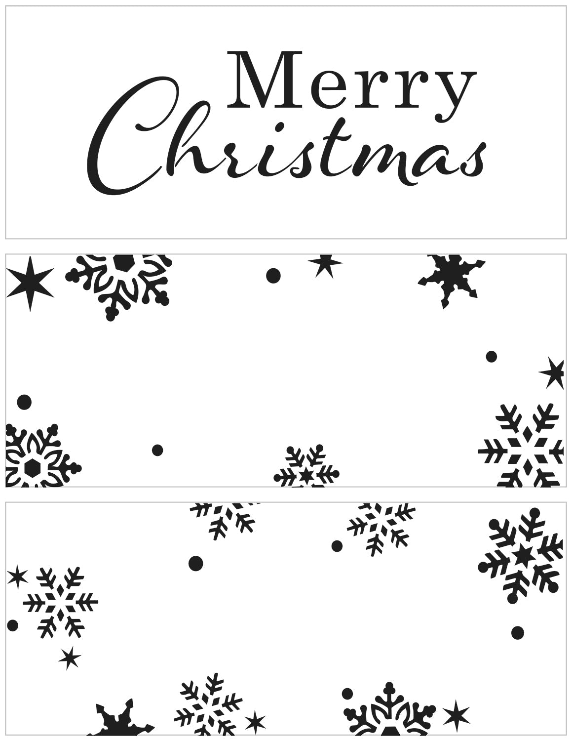 The Crafters Workshop Slimline Layered Merry Snowflakes