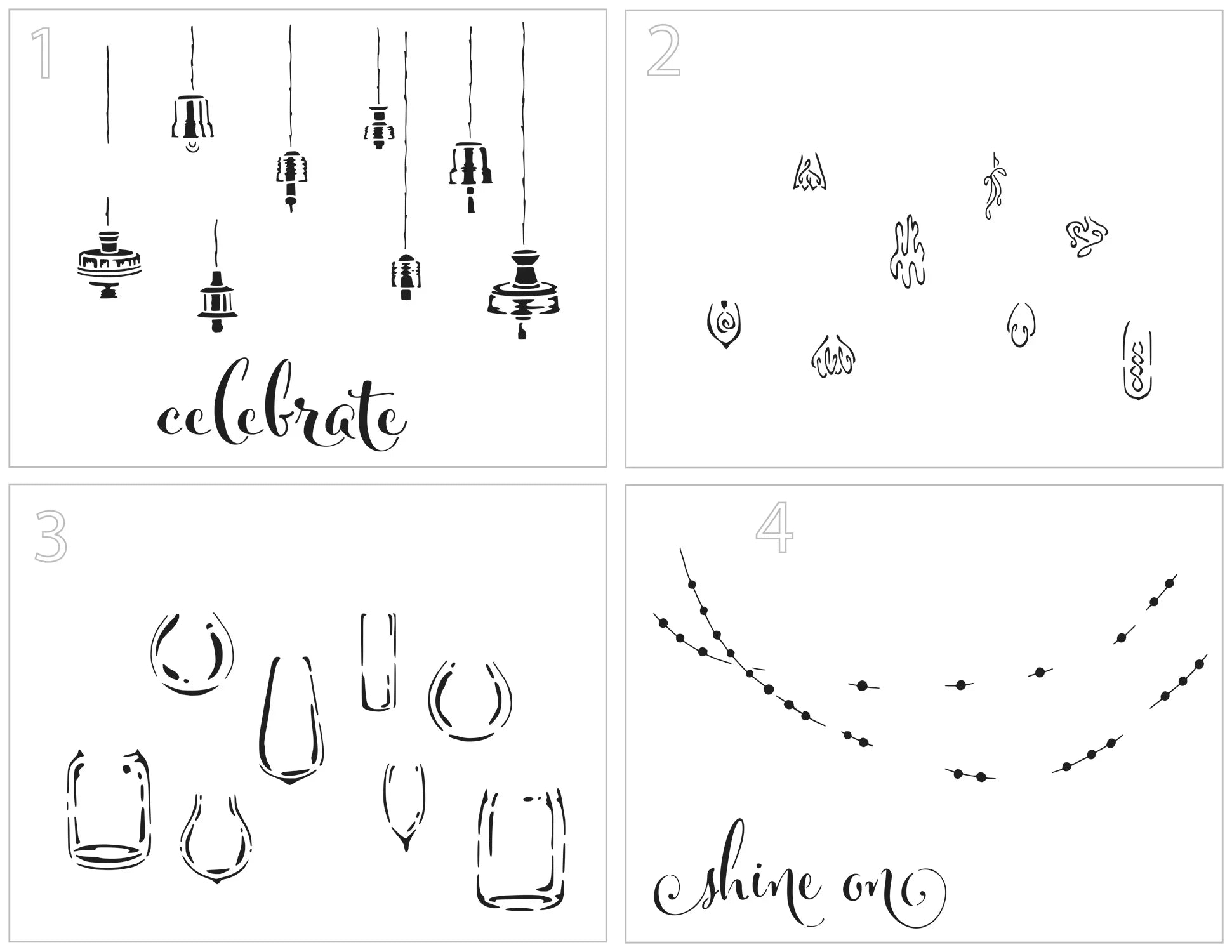 The Crafters Workshop A2 Layered Celebration Lights