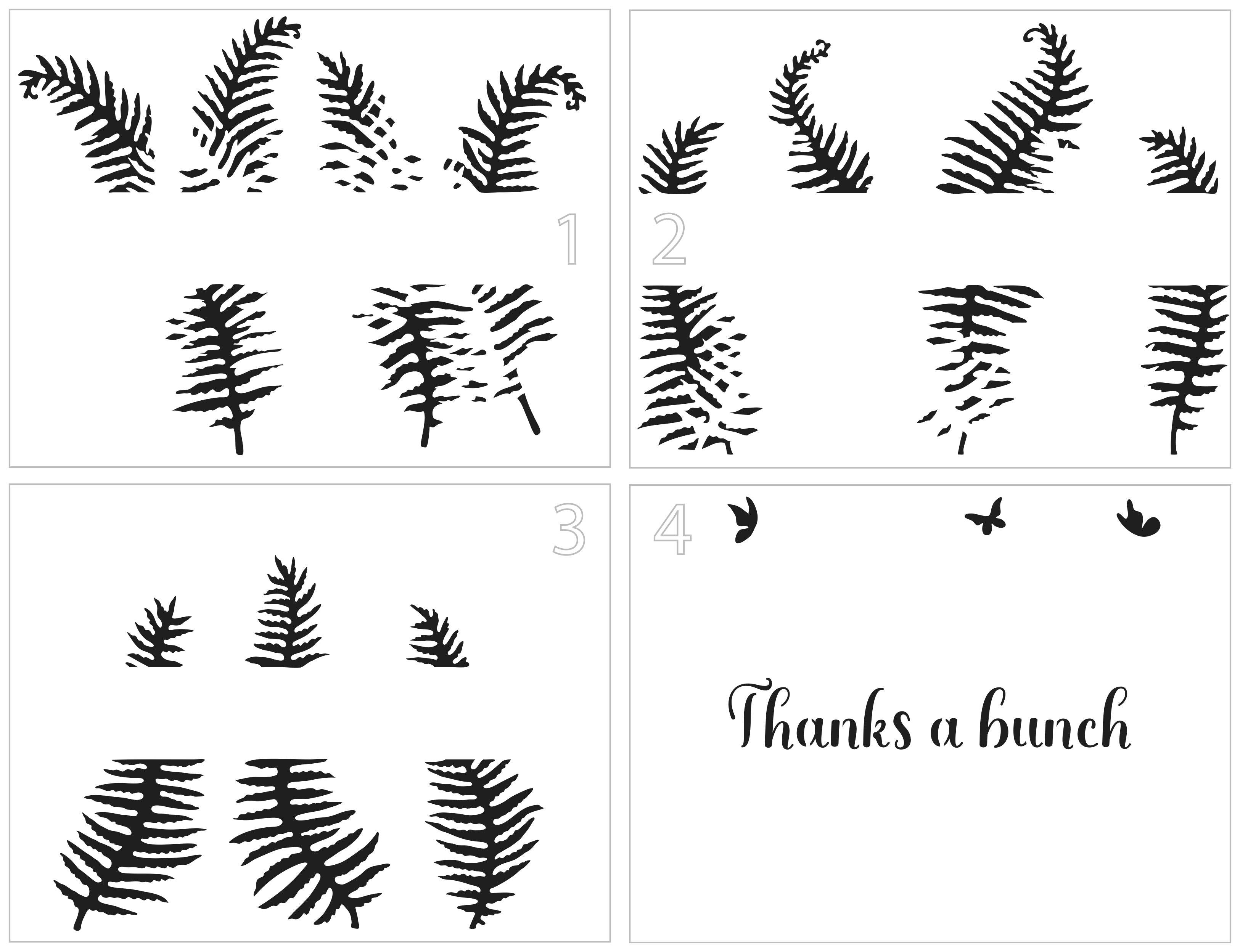 The Crafters Workshop Layered Fern Banner