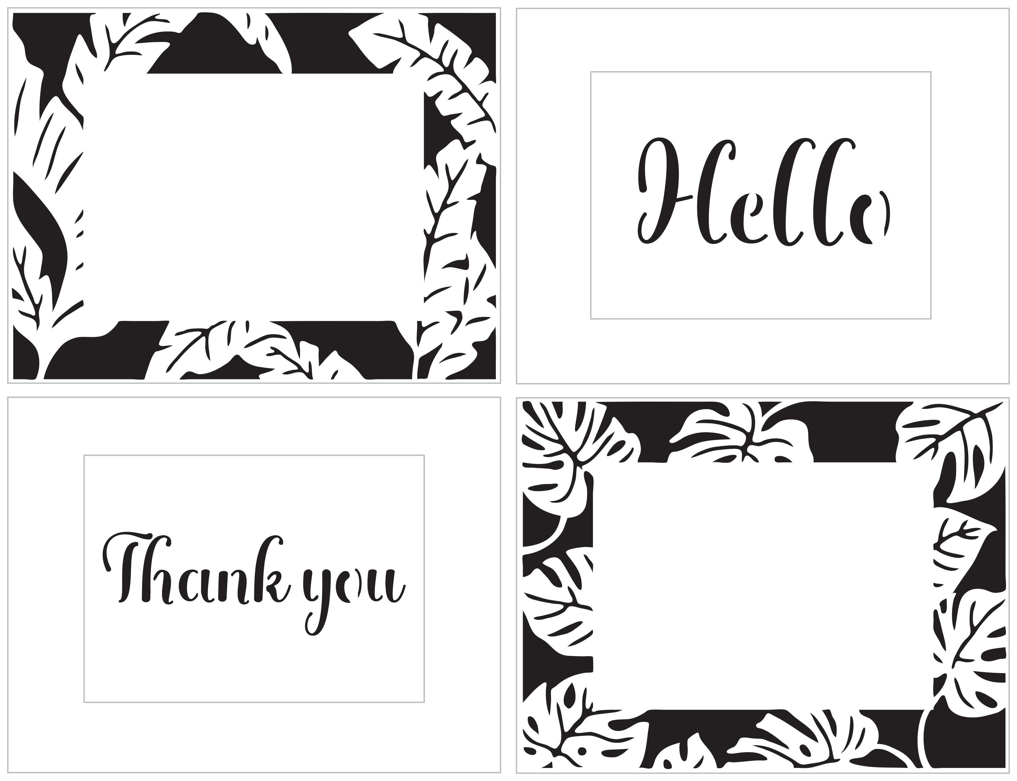 The Crafters Workshop Monstera Banana Leaves Frames