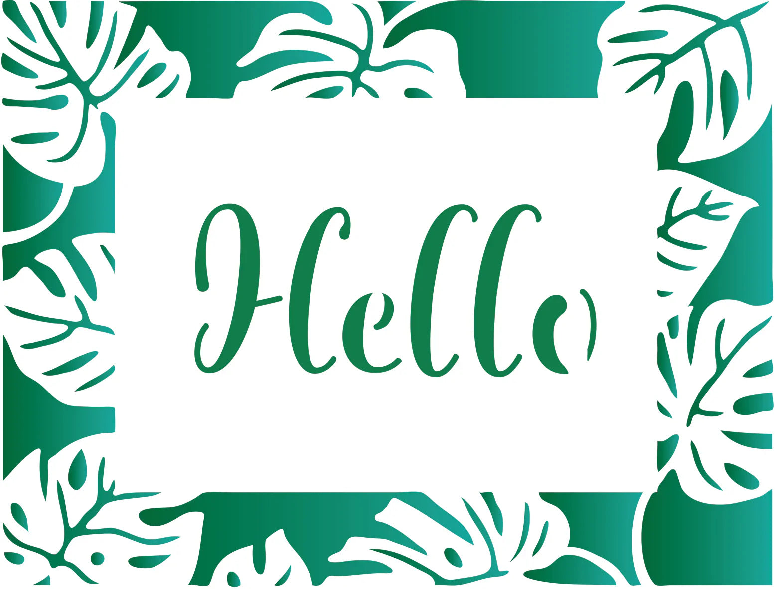 The Crafters Workshop Monstera Banana Leaves Frames