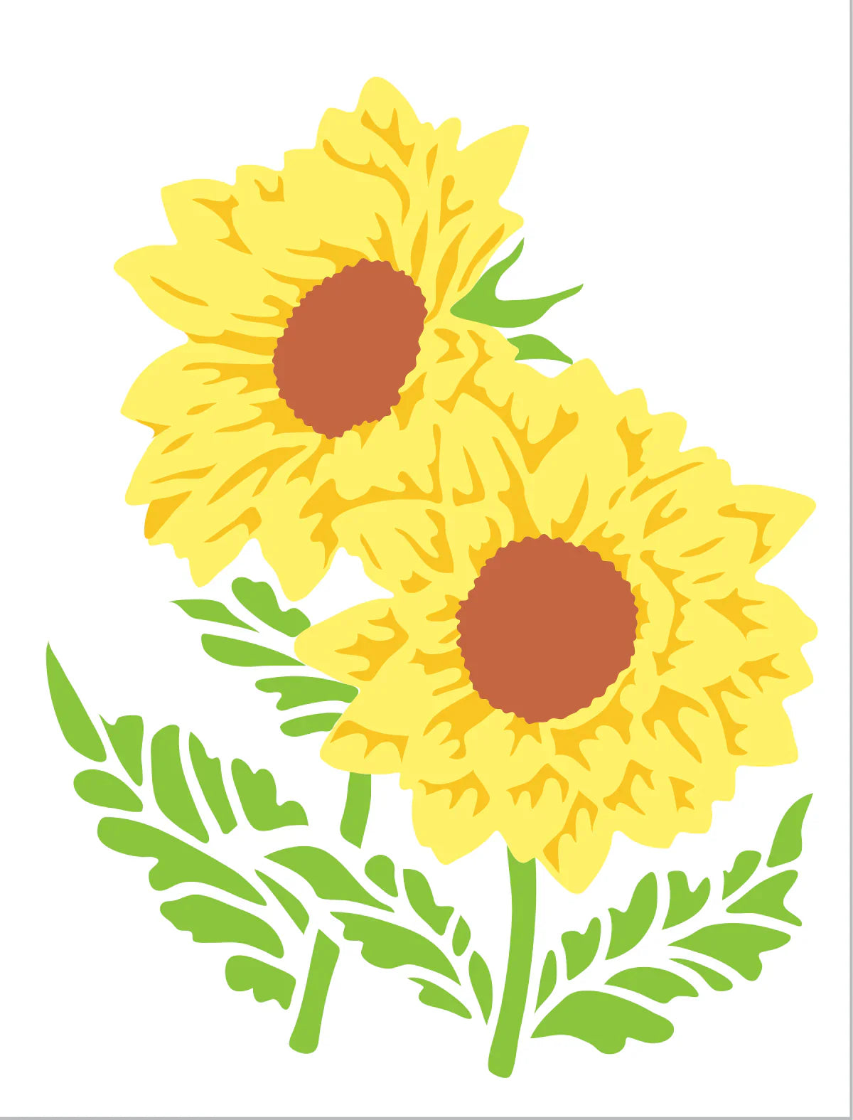 The Crafters Workshop Layered Sunflowers