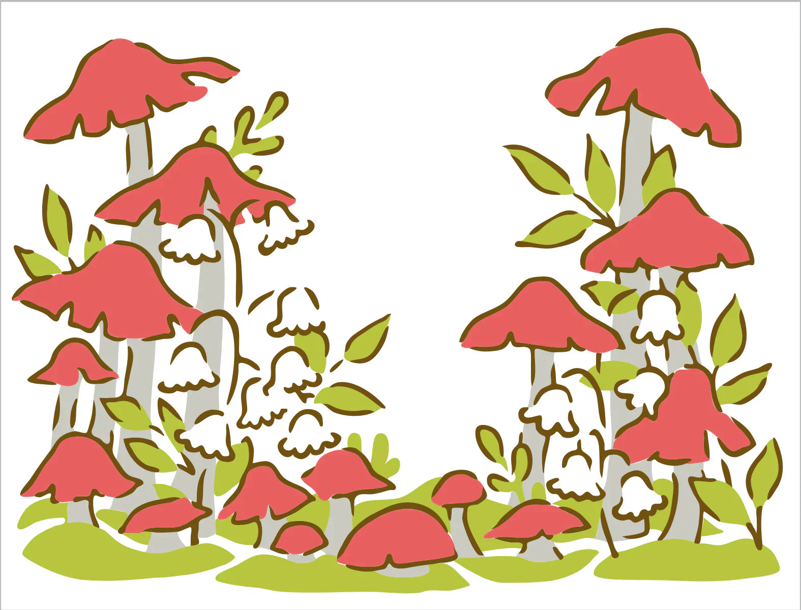The Crafters Workshop Layered Mushroom Forest