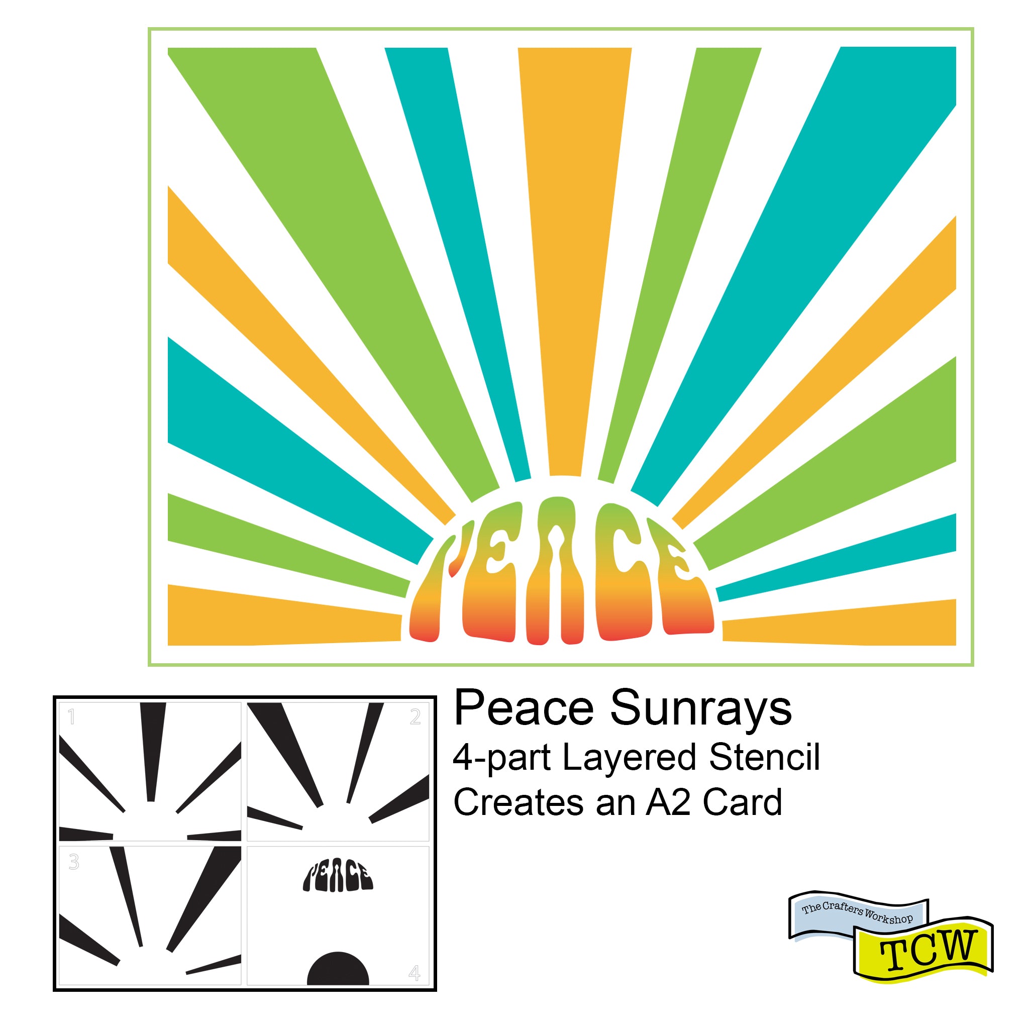 The Crafters Workshop Layered Peace Sunrays