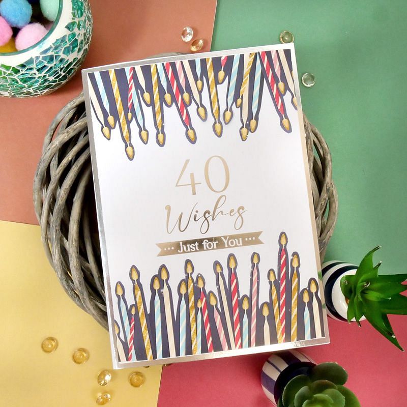 Trim Me! Foiled Insert Pad - Birthday Milestones - Silver