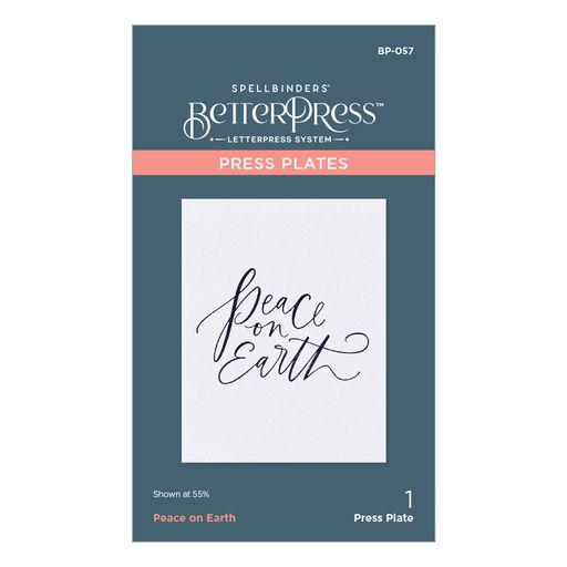 Seasons Greetings Evergreens Press Plate & Die Set BetterPress - Spellbinders - BetterPress
