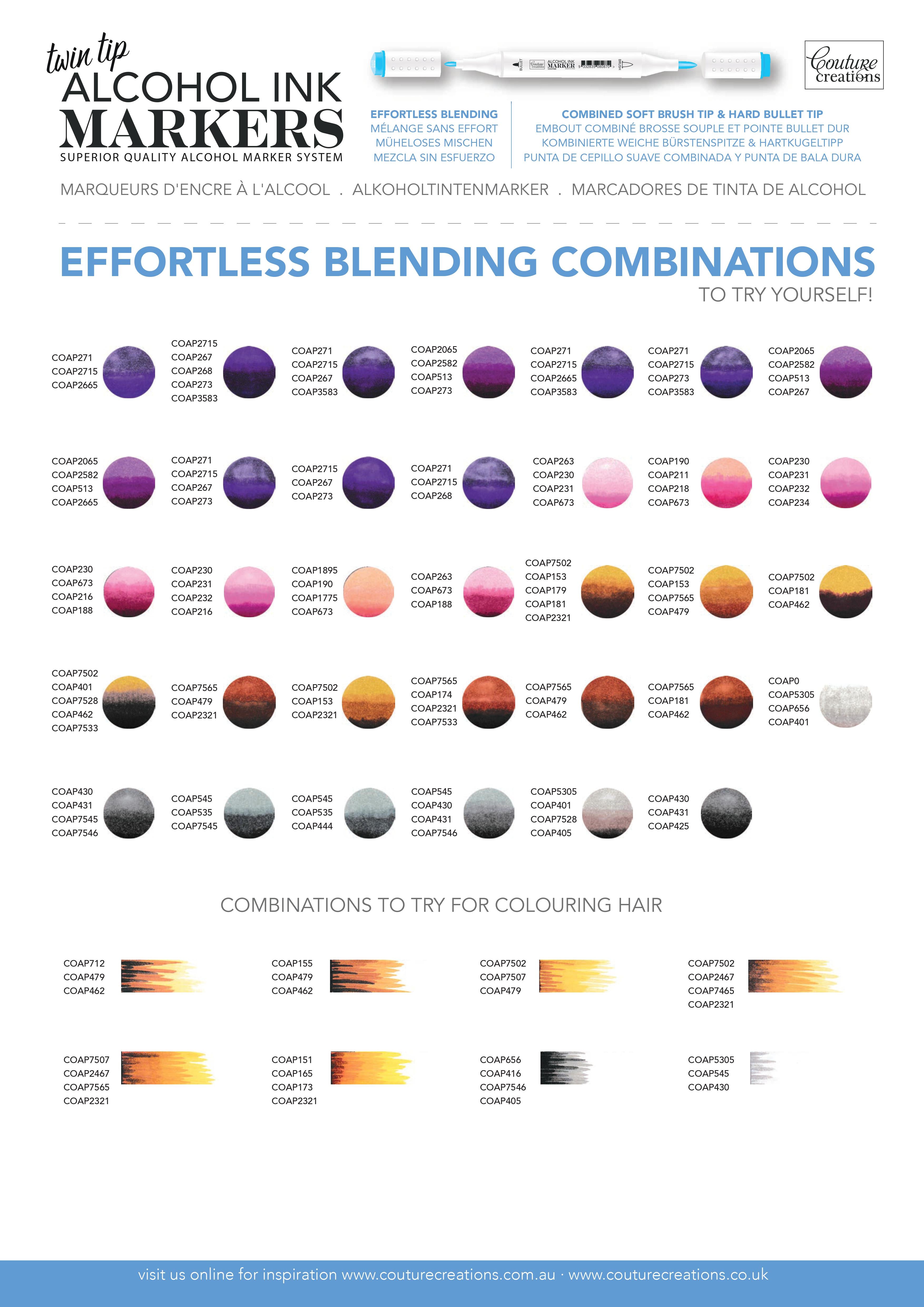 Twin Tip Alcohol Ink Marker - Yellows & Beiges