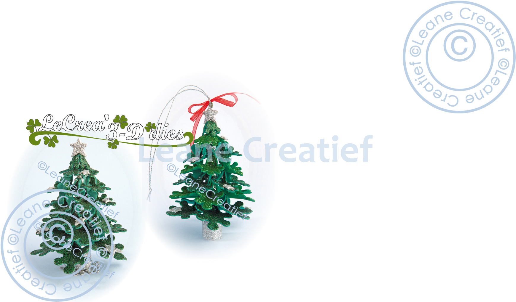 Lea’bilitie Glitter Foam Decoration Christmas Tree 3D Cutting Die