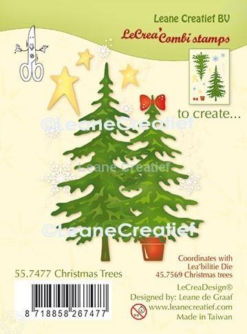 LeCreaDesign Combi Clear Stamp Christmas Trees