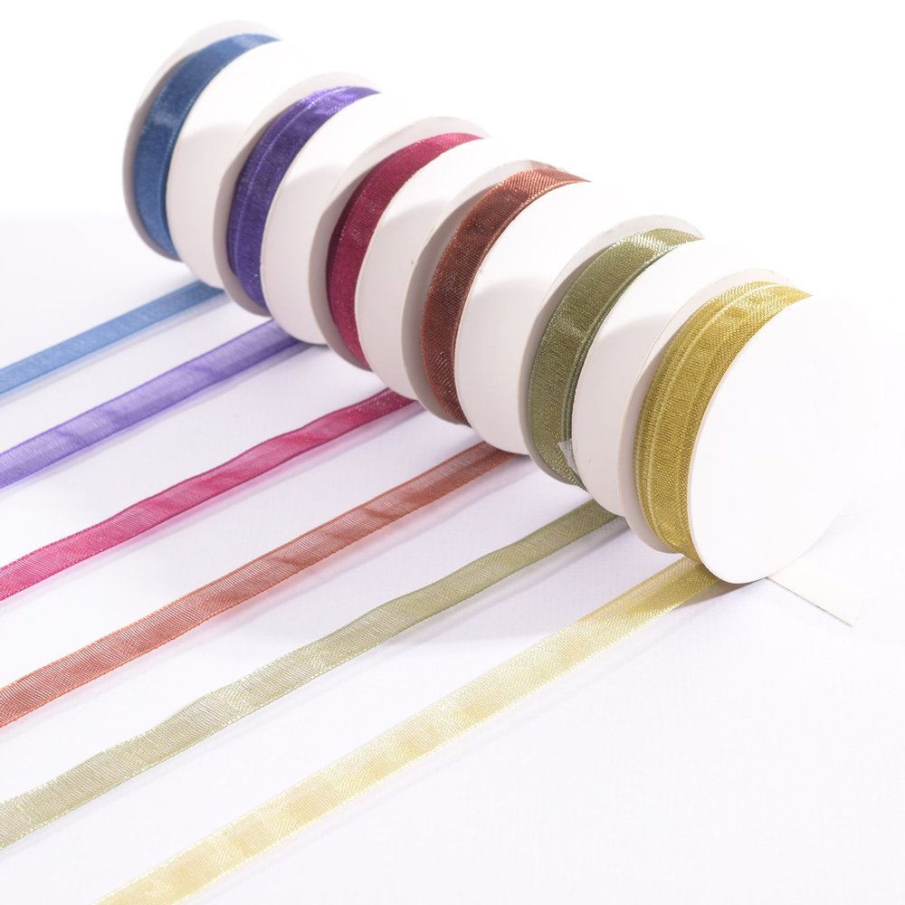 Vaessen Creative Organza Ribbon 6 Colours 6mmx2m Autumn