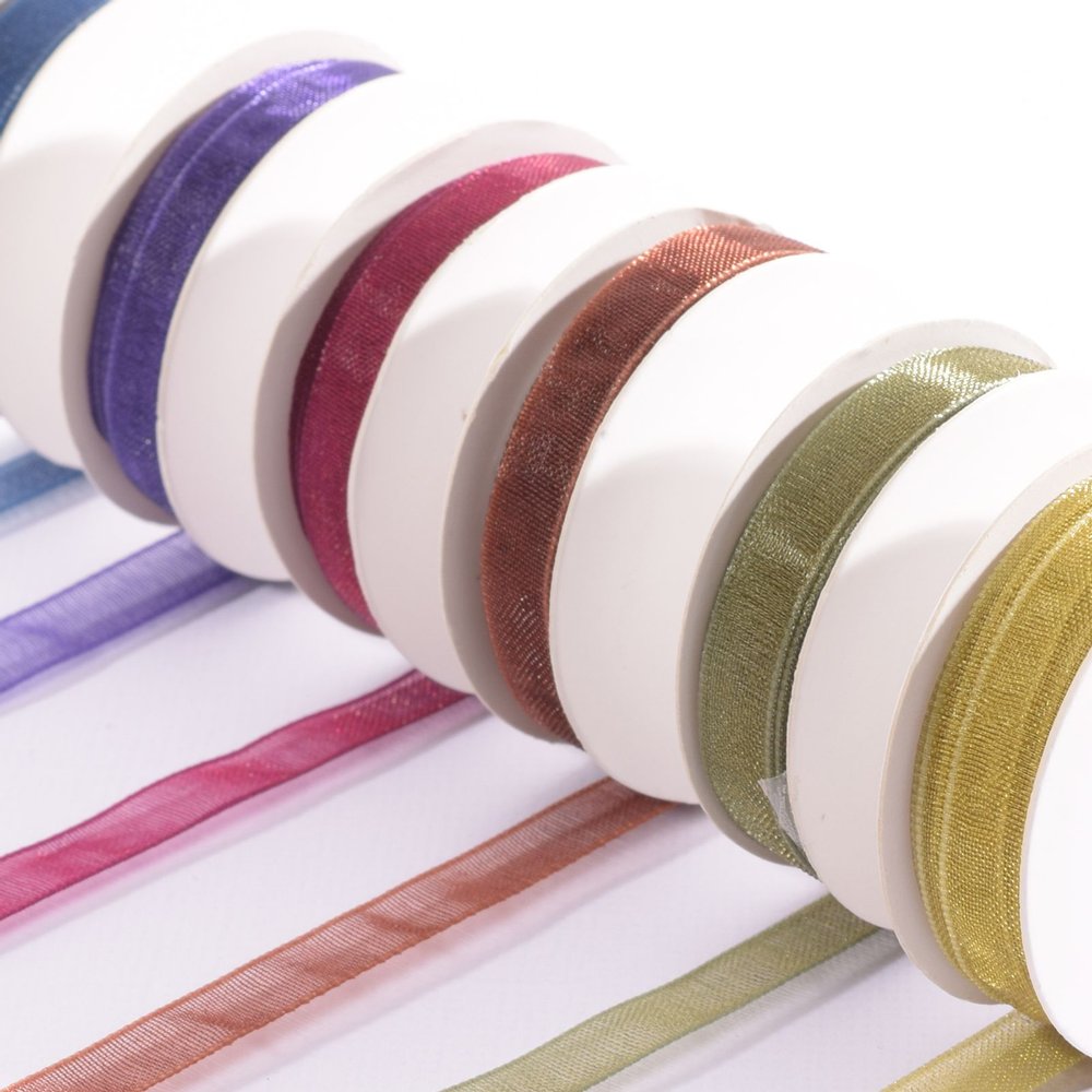 Vaessen Creative Organza Ribbon 6 Colours 6mmx2m Autumn