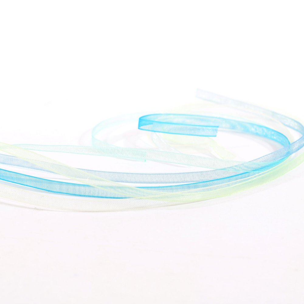 Vaessen Creative Organza Ribbon 6 Colours 3mmx2m Baby Blue